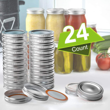 Yuming Factory Ball Canning lids 70mm width mouth mason jar bands and lids with silicone